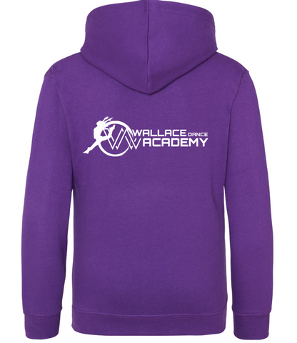 WDA Fitted Hoodie - Navy - Purple - Adult