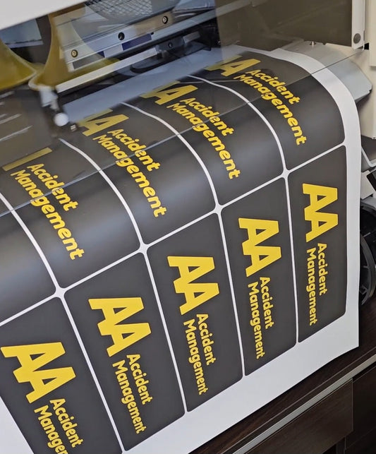 Printed Sponsor on background